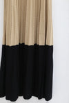 SWAYING/KNIT striped contrast sleeveless dress SW24SS2L03 ginger/black